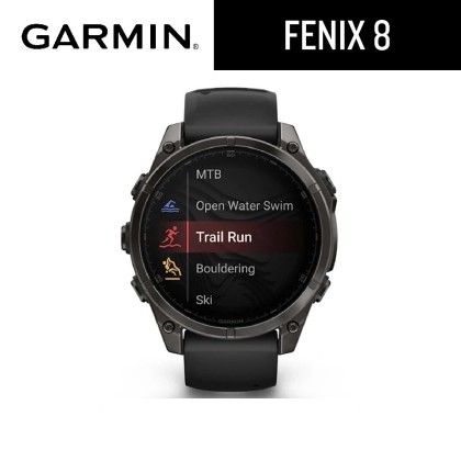 [ NEW ] Garmin Fenix 8 (51mm)- Sapphire Glass with AMOLED DISPLAY Premium Multisport GPS smartwatch + FREE GIFTS!