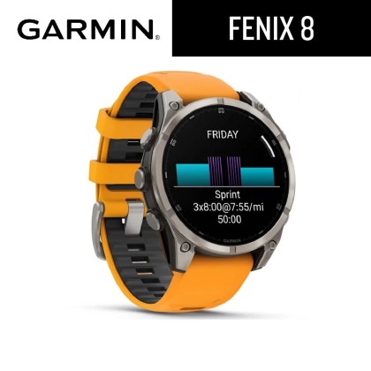 [ NEW ] Garmin Fenix 8 (51mm)- Sapphire Glass with AMOLED DISPLAY Premium Multisport GPS smartwatch + FREE GIFTS!