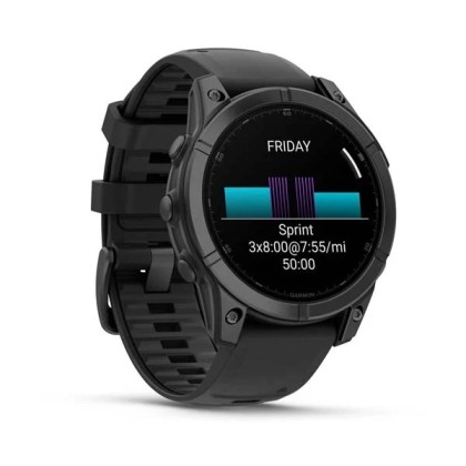 Garmin fēnix E – 47 mm, AMOLED Multisport GPS smartwatch Slate Gray Steel + [FREE GIFTS]