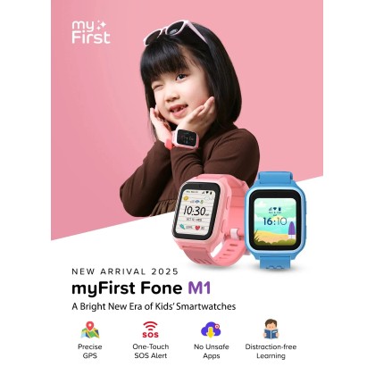 myFirst Fone M1 Kids Smartwatch Video Calls Messaging Real-Time GPS Tracking SOS Button myFirst Fone M1 Kids Smartwatch Video Calls Messaging Real-Time GPS Tracking SOS Button