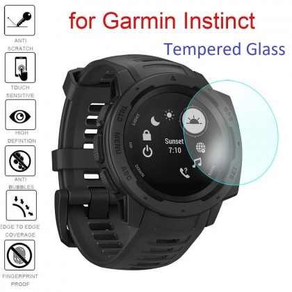 Garmin Instinct Tempered Glass Screen Protector (Anti Scratch,Fit Size)